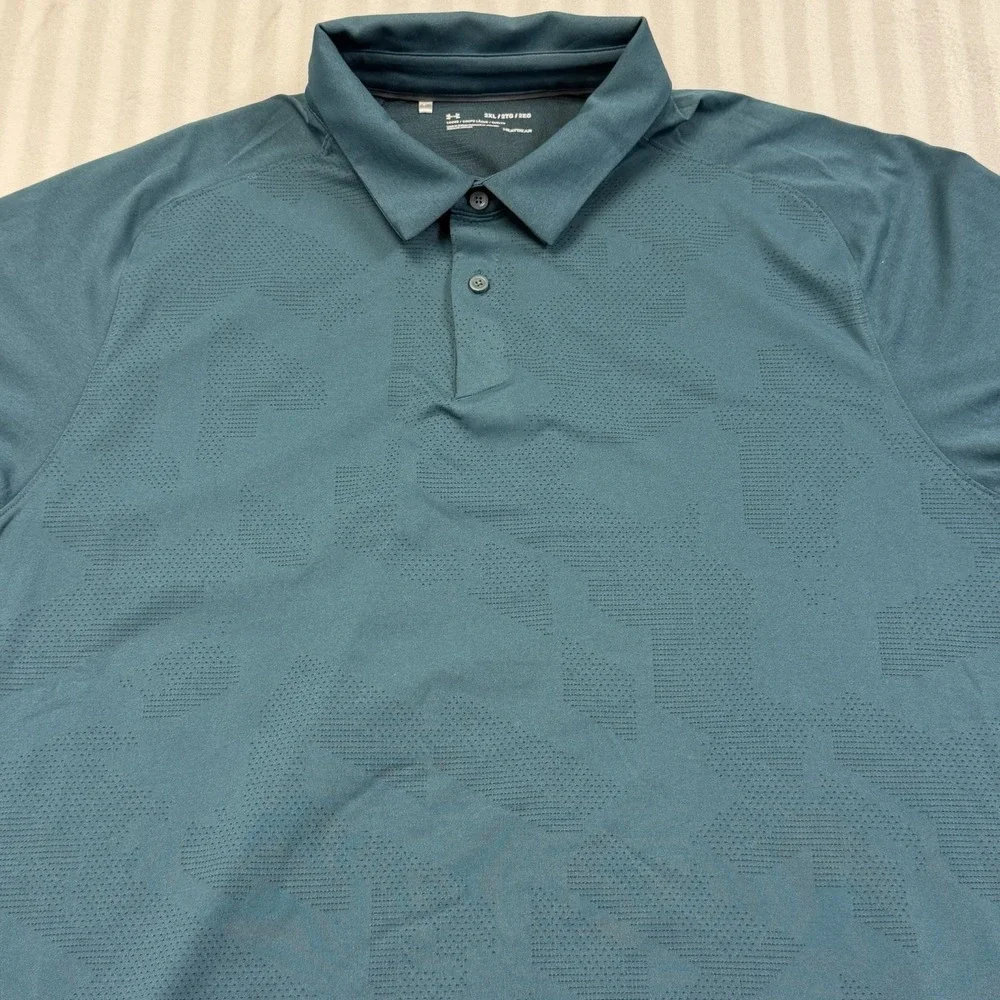 Men's‎ Under Armour Heat Gear Loose Fit Short Sleeve Polo Shirt XXL
